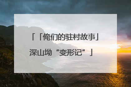 「俺们的驻村故事」深山坳“变形记”