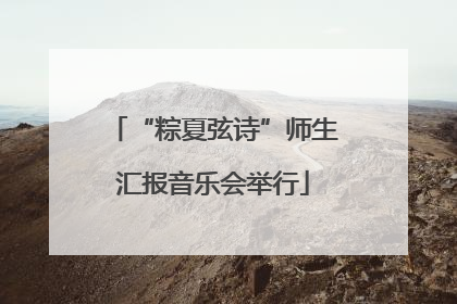 “粽夏弦诗”师生汇报音乐会举行
