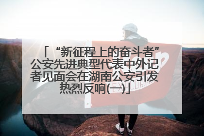 “新征程上的奋斗者”公安先进典型代表中外记者见面会在湖南公安引发热烈反响(一)