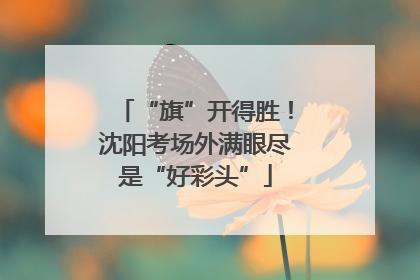 “旗”开得胜！沈阳考场外满眼尽是“好彩头”