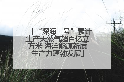“深海一号”累计生产天然气超百亿立方米 海洋能源新质生产力蓬勃发展
