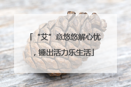 “艾”意悠悠解心忧，锤出活力乐生活