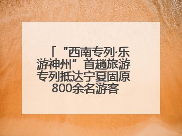 “西南专列·乐游神州”首趟旅游专列抵达宁夏固原 800余名游客开启清凉之旅