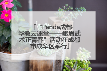 “Panda成都·华教云课堂——峨眉武术正青春”活动在成都市成华区举行