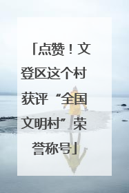 点赞！文登区这个村获评“全国文明村”荣誉称号
