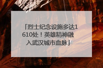 烈士纪念设施多达1610处！英雄精神融入武汉城市血脉