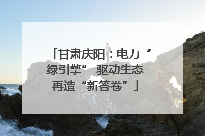 甘肃庆阳：电力“绿引擎” 驱动生态再造“新答卷”