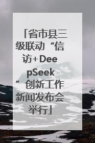 省市县三级联动“信访+DeepSeek”创新工作新闻发布会举行
