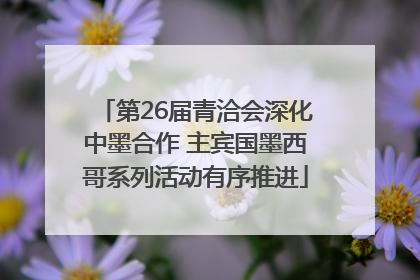 第26届青洽会深化中墨合作 主宾国墨西哥系列活动有序推进