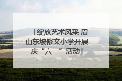 绽放艺术风采 眉山东坡修文小学开展庆“六一”活动