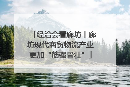 经洽会看廊坊丨廊坊现代商贸物流产业更加“筋强骨壮”