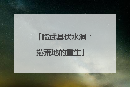 临武县伏水洞：撂荒地的重生