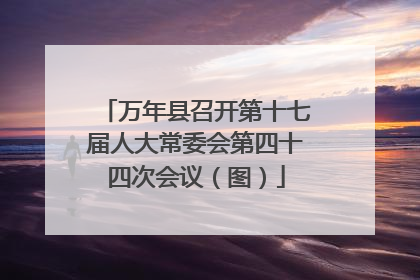 万年县召开第十七届人大常委会第四十四次会议（图）