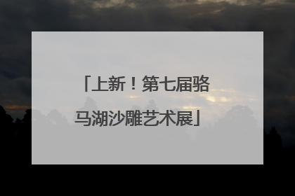 上新！第七届骆马湖沙雕艺术展