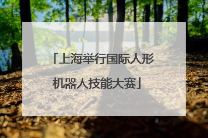 上海举行国际人形机器人技能大赛