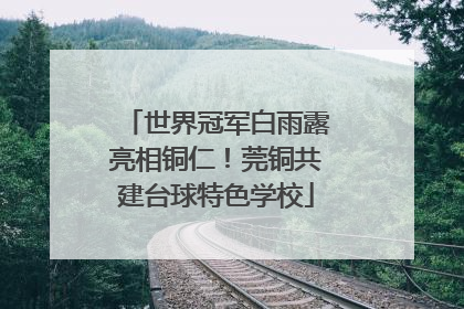 世界冠军白雨露亮相铜仁！莞铜共建台球特色学校
