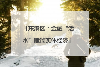 东港区：金融“活水”赋能实体经济