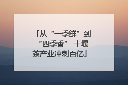 从“一季鲜”到“四季香” 十堰茶产业冲刺百亿