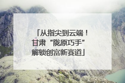 从指尖到云端！甘肃“陇原巧手”解锁创富新赛道