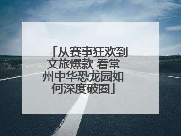 从赛事狂欢到文旅爆款 看常州中华恐龙园如何深度破圈