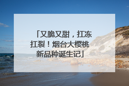 又脆又甜，扛冻扛裂！烟台大樱桃新品种诞生记