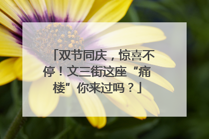 双节同庆，惊喜不停！文三街这座“痛楼”你来过吗？