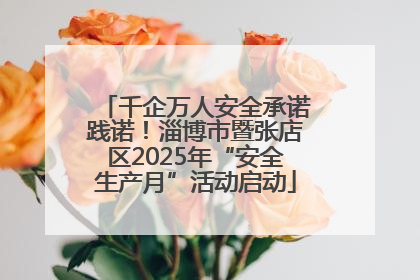 千企万人安全承诺践诺！淄博市暨张店区2025年“安全生产月”活动启动