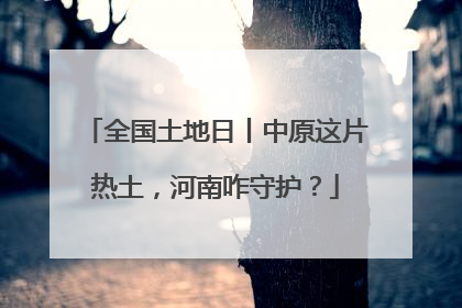 全国土地日丨中原这片热土，河南咋守护？