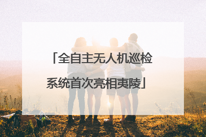 全自主无人机巡检系统首次亮相夷陵