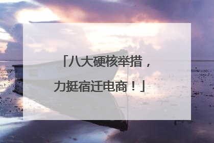 八大硬核举措，力挺宿迁电商！