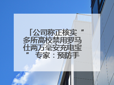 公司称正核实“多所高校禁用罗马仕两万毫安充电宝” 专家：预防手机没电选中等体积产品即可
