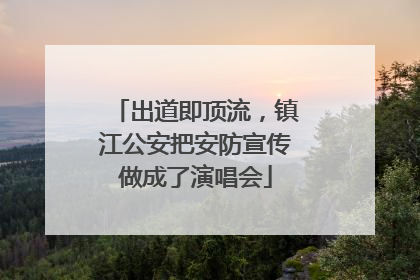 出道即顶流，镇江公安把安防宣传做成了演唱会