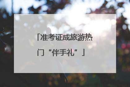 准考证成旅游热门“伴手礼”