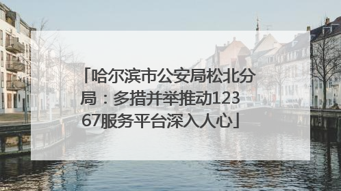 哈尔滨市公安局松北分局：多措并举推动12367服务平台深入人心