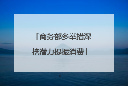 商务部多举措深挖潜力提振消费
