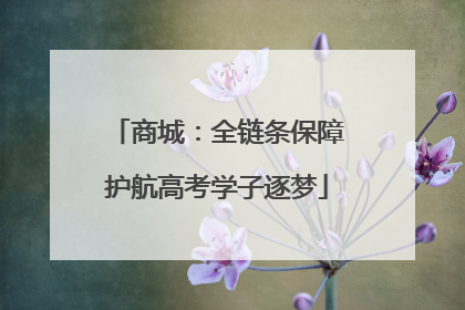 商城：全链条保障护航高考学子逐梦