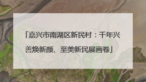 嘉兴市南湖区新民村：千年兴善焕新颜、至美新民展画卷