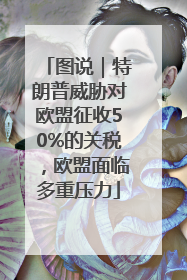 图说｜特朗普威胁对欧盟征收50%的关税，欧盟面临多重压力