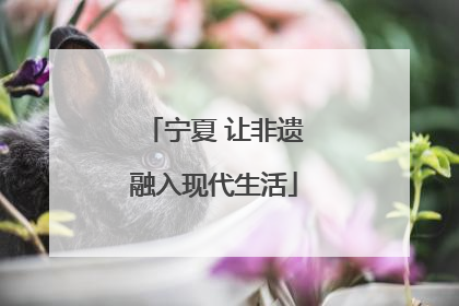 宁夏 让非遗融入现代生活