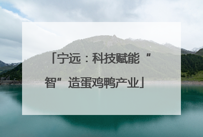 宁远：科技赋能“智”造蛋鸡鸭产业