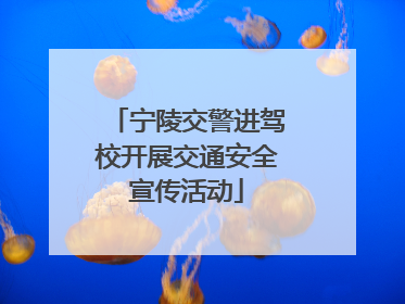 宁陵交警进驾校开展交通安全宣传活动