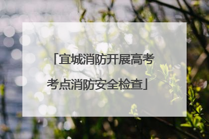 宜城消防开展高考考点消防安全检查