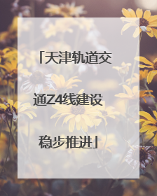 天津轨道交通Z4线建设稳步推进
