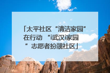 太平社区“清洁家园”在行动 “i武汉i家园”志愿者扮靓社区