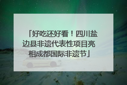 好吃还好看！四川盐边县非遗代表性项目亮相成都国际非遗节