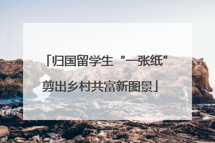 归国留学生“一张纸”剪出乡村共富新图景