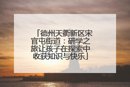 德州天衢新区宋官屯街道：研学之旅让孩子在探索中收获知识与快乐