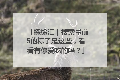 探徐汇｜搜索量前5的粽子是这些，看看有你爱吃的吗？