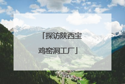 探访陕西宝鸡窑洞工厂