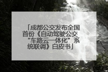 成都公交发布全国首份《自动驾驶公交“车路云一体化”系统联调》白皮书